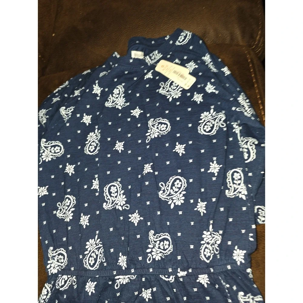 Gymboree Indigo dyed dress size medium 7‎ 8 nwt